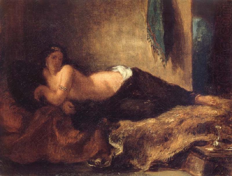 Eugene Delacroix Odalisque Lying on a Couch china oil painting image